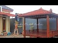 Bamboo Gazebo/Gazebo Glugu/Kayu Kelapa Atap Mahkota 👑/bamboo furniture