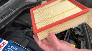 Mercedes B class air filter change