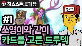 【하스스톤/투기장】 쏘영이와 같이 카드를 고른 드루이드덱 #1