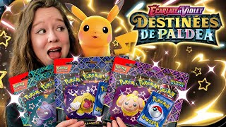 ON DÉCOUVRE DESTINÉES DE PALDEA ! ✨ Ouverture des Tripacks Pokémon EV4.5 !