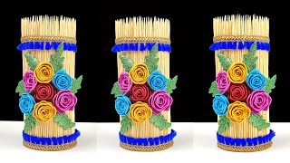DIY Flower Vase Home decor Idea Using Bamboo Sticks - DIY Home Decor Idea
