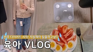 육아 vlog, 출산 후 30개월 드디어 다이어트 시작, 다이어트 식단, 운동, 장난감 당근 후기