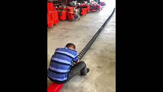 Suction twisted pipe installation process- Good tools and machinery make work easy