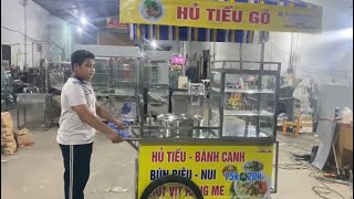 Xe hủ tiếu gõ inox dày dặn giá rẻ tai xưởng liên hệ báo giá 0937 272 899