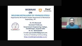 Welding Metallurgy of Stainless Steel 2020 12 22 at 21 00 GMT 8