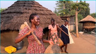 Africn village Morning Routine / Harvesting Potatoes with my Family