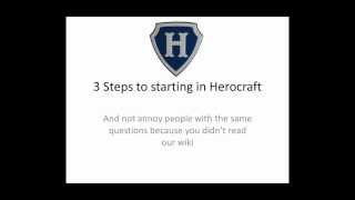 Herocraft Quickstart Video Guide