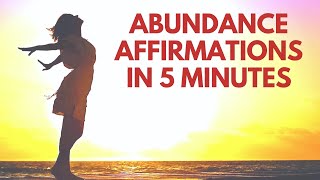 Morning ABUNDANCE Affirmations | 5 Minutes | Bob Baker I AM Affirmations