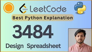 Leetcode 3484. Design Spreadsheet | OOP Design + Simulation | Python Solution