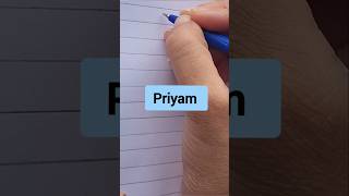 Priyam #happy #handwriting #beautiful #tipsandtrick #request #name #art #artist @WriteItUp3