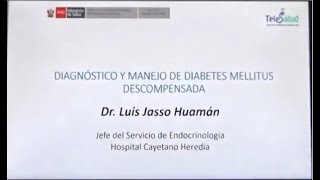 TELECAPACITACIÓN - MANEJO DE DIABETES DESCOMPENSADA