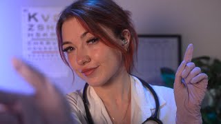 ASMR 💫 Mystery Medical Exam [ questions, eye check, this or that , latex gloves ]