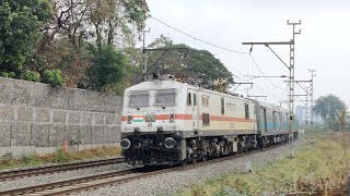 12263: Pune - Hazrat Nizamuddin Delhi AC Duronto Express With Offlink AJNI WAP7 : Indian Railways.