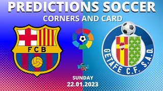 FOOTBALL PREDICTIONS TODAY SUNDAY (22/01/2023) - CORNERS AND CARDS TIPS #betting #barcelona
