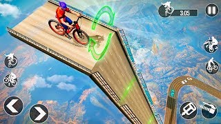BMX Racing Mega Ramp Stunts - BMX Bike Stunt games - Gameplay Android game