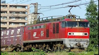 ﾚｯﾄﾞｻﾝﾀﾞｰEF510-19牽引高速貨物3098ﾚ　札幌→東青森→吹田→福岡