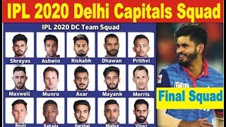 IPL 2020 Delhi Capitals Team Squad | DC Team Captain Players Squad List in IPL 2020 ||Tekka Sports