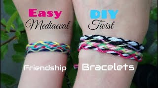 Quick and Easy Medieval Twist Friendship Bracelets [Tutorial]