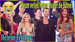 Helene Fischer: Der schockierende Grund, warum Helene Fischer die Bühne verließ?