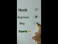 how to draw eyes noob vs beginners vs pro vs experts . shorts