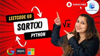 🔥Leetcode 69. Sqrt(x) - Python | #amazon, #google, #microsoft💡 #leetcode #codinginterview #coding