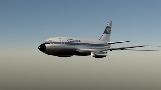 Boeing 737-100 modeling time-lapse