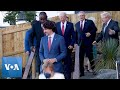 G-7 Leaders and Their Guests Take Family Photo at Summit in Carbis Bay