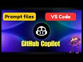 How to use GitHub Copilot Prompt files in Visual Studio Code (VS Code)!