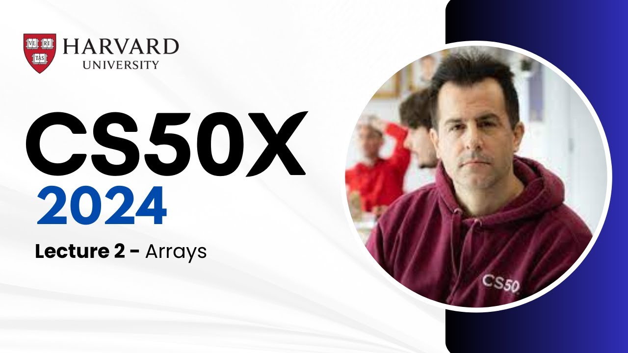 CS50x 2024 - Lecture 2 - Arrays - YouTube