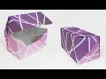 How to make an ORIGAMI BOX (only 1 sheet)