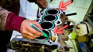 عمرة محرك كيا سيراتو فورتي الجزء الأول 1 _ kia cerato engine  rebuild part 1