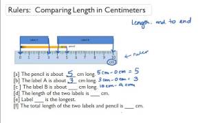 Rulers: Comparing Length in Centimeters