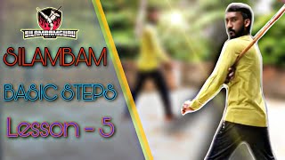 Silambam Basic Steps | Lesson - 5 | சிலம்பாட்டம் | Online Training | Bo Staff Learning |குத்து வரிசை