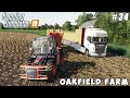 Sowing wheat, harvesting barley, baling straw | Oakfield Farm | Farming simulator 19 | Timelapse #34