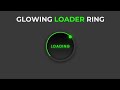 website loader animation | loading animation html css | neon loader | glowing ring loader