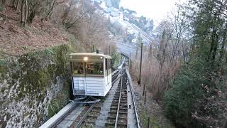 Standseilbahn 1820.01 Territet - Glion 2019 Ausweiche - Funiculaire