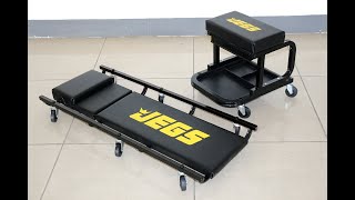 JEGS Creeper and Mechanic Seat Set 555-81150