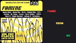 FAMINE RIDDIM Mix 2002 (Everton Burrell, Damian Forbes, and Cordel Burre Production) DJ Huck Fin Mix