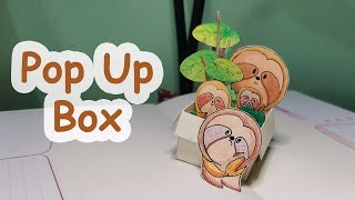 Pop Up Illustration - A guide how to make a cute pop up box design with kawaii characters