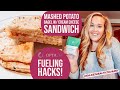 FUELING HACKS // MASHED POTATO BAGEL W/ CREAM CHEESE SANDWICH // #ShleesHealthJourney