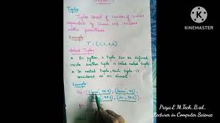 12th std Computer Science chapter 9 important question(Nested tuples)