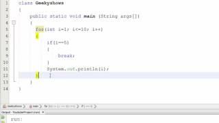 51. Continue and Break Statement in Java Programming (Hindi)
