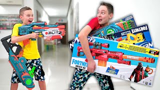When My Brother Tries to Sneak in New NERF Blasters (uh-oh!)