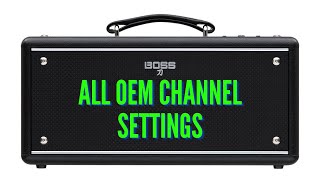 New Boss Katana AIR EX room sound | All OEM channel settings | EBMM Music MAN JP6 | Zoom Q2n