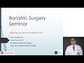 Bariatric Surgery Seminar - Dr. Amir Aryaie