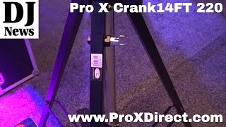 Pro X Direct Heavy Duty Crank Stand XT CRANK14FT 220 | Disc Jockey News | #ProXDirect