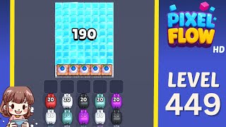 Pixel Flow Level 449 Solution Walkthrough