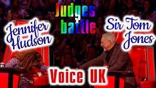 Judges battle | Sir Tom Jones & Jennifer Hudson's | The Voice UK 2019