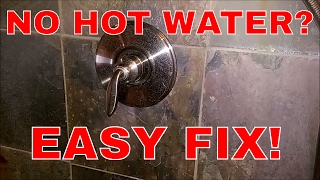 Fixing A Single Handle Shower Fixture With No Hot Water!