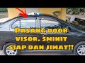 Pasang Door Visor Perodua Bezza. 5 minit siap dan jimat!